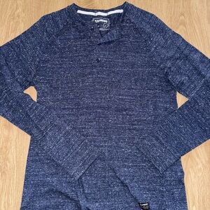 Express Navy Stretch Shirt